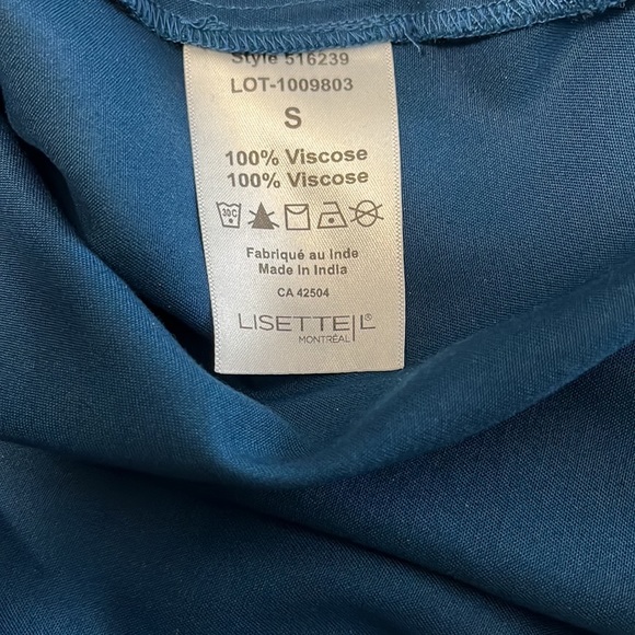Lisette blouse. size Small. Blue. Fits medium. - Picture 6 of 6